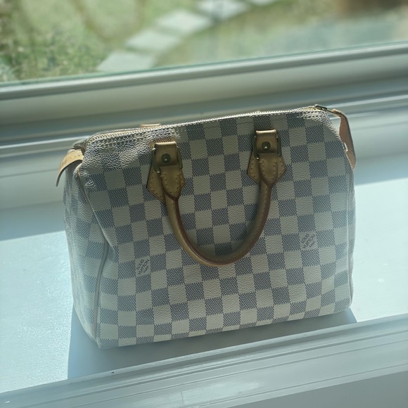 SALE!! ❤️ Authentic Louis Vuitton Speedy 25 damier azur LV - Picture 3 of 16